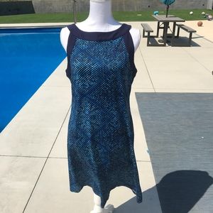 Women's Blue Polka Dot Dress